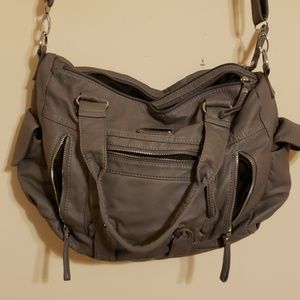 Scarlet on shoulder bag